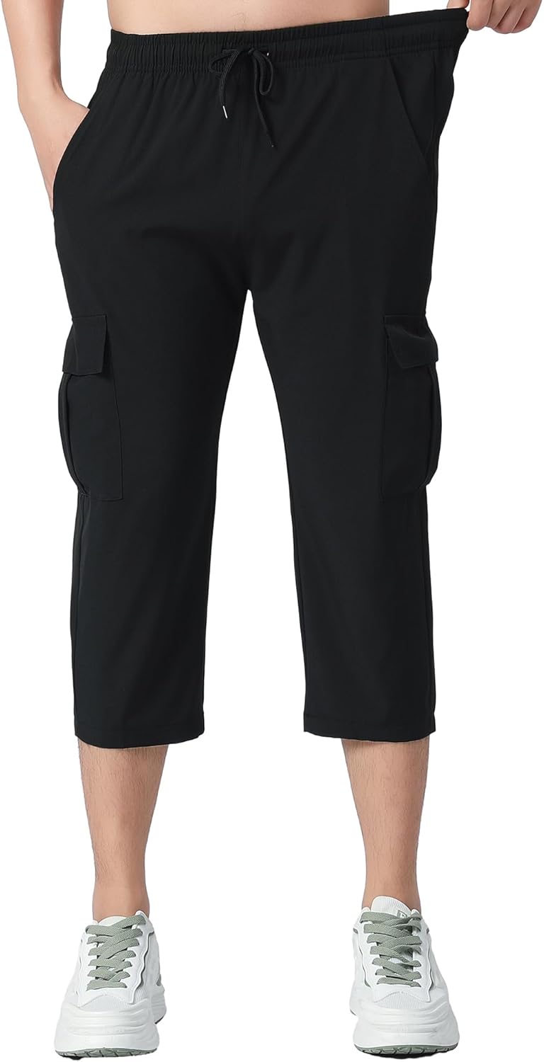 WaltZon Boys Cargo Capris Youth Quick Dry Lightweight Pull-On Hiking Shorts for Sports Outdoor - Image 2